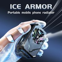 Refroidisseur de téléphone sans fil noir magnétique rechargeable avec clip arrière pour le gaming et le streaming