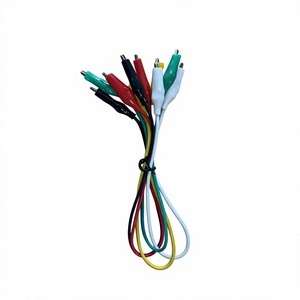 Cables de prueba con pinzas de cocodrilo soldadas, juego de cables de puente eléctrico de doble extremo con alambre de cobre de calibre 22, cable con pinza de cocodrilo - Product Image 6