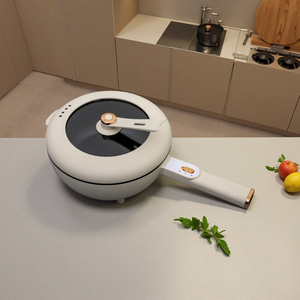 Cuisinière électrique standard américaine 110V, 4L, poêle antiadhésive, 1800W, écran numérique, <span class=keywords><strong>6</strong></span> programmes, cuiseur vapeur en option pour commande personnalisée à Taïwan - Product Image 1
