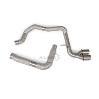 Sistem Knalpot Catback Kustom untuk Porsche 718 2.0T 2.5T 2016-2024 SS304 Downpipe Sport Header Knalpot Upgrade Balap