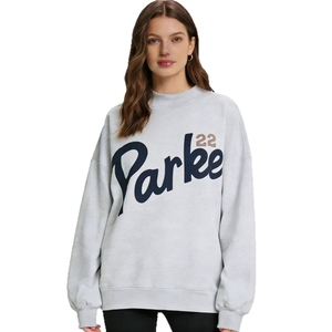 Nuovo Arrivo 2026 Felpa Lunga Oversize in Maglia Autunnale con Stampa Grafica Lettera PARKE, Pullover Casual Ampio - Product Image 2