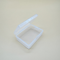 Boîte de rangement de timbres en plastique transparent