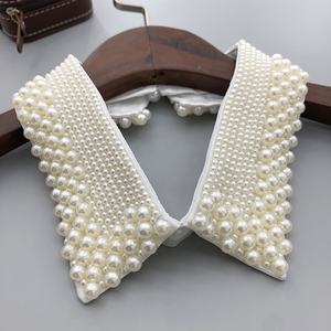 Beyou yeni el yapımı moda Sorority <span class=keywords><strong>Peter</strong></span> <span class=keywords><strong>Pan</strong></span> tarzı kadınlar sahte inci vintage yaka kolye - Product Image 2