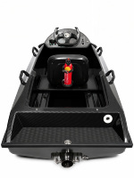 ArtPower EB01B Noir ABS 72V Bateau électrique durable et écologique pour karting nautique, mini-bateau pour lacs et rivières