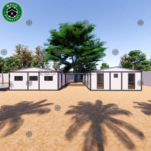 Cabaña Prefabricada Expandible Blanca con Revestimiento Horizontal y Techo a Dos Aguas para Glamping en Resorts, Alojamientos y Alquileres de Corta Duración - Product Image 4