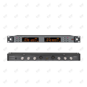 OEM EIF HD-3000 Dual Channel <b>Wireless</b> <b>Microphone</b> True diversity line with 6 antennas has an effective range of 100 meters - Product Image 6