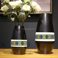 Housse de vase avec logo croix d'Éthiopie, nœuds de chaise décoratifs en tissu avec élastique pour la décoration de mariages et d'événements