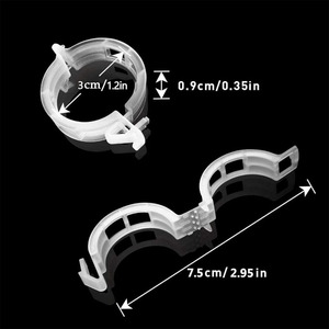 80pcs thực vật hỗ trợ clip cho cây leo, tái sử dụng nhựa <span class=keywords><strong>trellis</strong></span> clip cho cà chua, nho nho, rau, vườn - Product Image 2