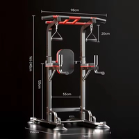Barres parallèles multifonctionnelles réglables en acier pour entraînement, portables, pour usage familial et salle de sport à domicile