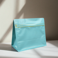 Sacs en aluminium à fond plat avec logo imprimé en héliogravure, refermables, pour café, noix ou chips – Emballage plastique stand-up en gros