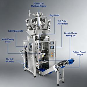 Máquina Automática Vertical para Envasado de Dulces de Goma de Grado Alimenticio, Máquina Todo en Uno para Pesar y Formar Bolsas de Dulces - Product Image 2