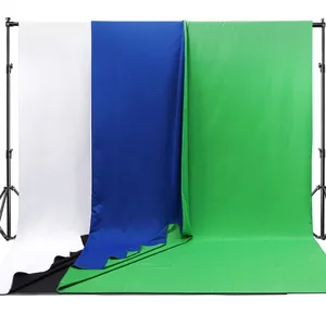 Wholesale Backdrops Green Cotton Shooting 230G Extra Wide Size Photography Backdrops Double Sided Color Curtains