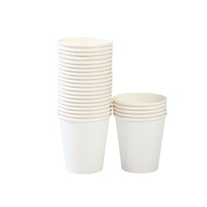 Wholesale Disposable Paper Cups Pure White Single Wall Tasting Cups Paper Cup for Commercial Household Use Thickened Tea Water