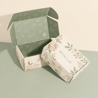 Boîtes d'expédition personnalisées pour vêtements, avec pelliculage brillant, vernis sélectif UV, encre métallisée, papier Pantone, emballage pour vêtements