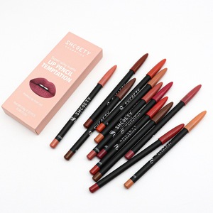 Le nouvel ensemble de 12 crayons à lèvres mats ne se décolore pas et ne colle pas au maquillage européen et américain durable. - Product Image 1