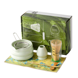 Ensemble de fouet en céramique de bambou naturel 100% fait à la main outil de thé <span class=keywords><strong>Matcha</strong></span> traditionnel chinois pour préparer une tasse de <span class=keywords><strong>Matcha</strong></span> - Product Image 5