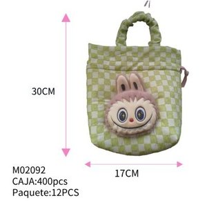 Borsa Tote Personalizzata da Donna in Tessuto Rosa Verde - Tessuto Rosa Verde - Product Image 1