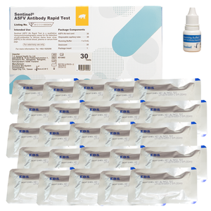 Prueba rápida de anticuerpos de campo Sentinel ASFV para diagnóstico 30 pruebas/Kit para Tailandia - Product Image 1