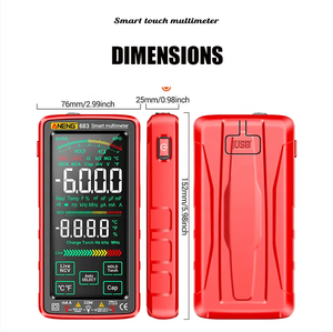 Multímetro Digital Profesional 683, Medidor de Corriente True RMS, Medición de Temperatura, Pantalla Grande de 6000 Dígitos, 683 - Product Image 4