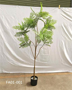 Planta verde artificial <span class=keywords><strong>Jacaranda</strong></span> planta en maceta interior sala de estar Oficina Hotel decoración planta biónica bonsái - Product Image 6