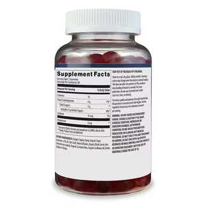 Gummies à la fraise végétaliennes naturelles à la <span class=keywords><strong>mélatonine</strong></span> <span class=keywords><strong>5</strong></span> <span class=keywords><strong>mg</strong></span>, complément pour améliorer le sommeil et la mémoire, stimuler la croissance des cheveux, compléments à base de plantes en marque privée - Product Image 2