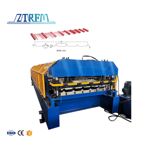Máquina de moldagem de rolos para telhados trapezoidais tipo costela Ibr/Pbr/AG/R caixa perfil Trimdek Spandek telha painel - Product Image 1