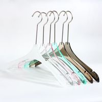 Nouveaux Scénarios – Cintres à Épaules Larges en Acrylique Transparent Multicolore pour Appartement, Hôtel, Costume, Présentation et Rangement de Vêtements