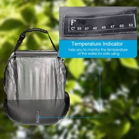 Sac de douche solaire pour le camping en plein air, la randonnée et l'escalade avec pommeau de douche interchangeable, tuyau d'hydratation et sac de stockage d'eau