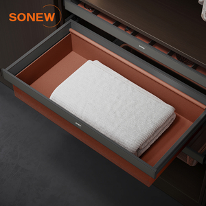 SONEW JADE Furniture Hardware Closet Organizer System Storage Grid Pull Out Basket for Bedroom <strong>Wardrobe</strong> - Product Image 4