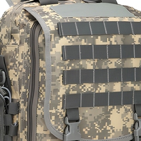 Sac à bandoulière unisexe camouflage AYPPRO robuste pour ordinateur portable 14 pouces, sac à dos étanche pour tablette en Oxford 24L avec fermeture éclair et sangle d'épaule arquée