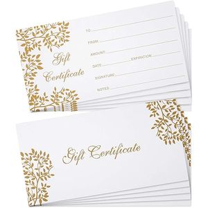Buoni Regalo per Aziende 4,7 X 2,4 Pollici con Buste, Carte Vuote con Nome e Indirizzo, Voucher - Product Image 5
