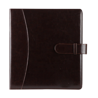Claquettes personnalisées en cuir Pu, format A4, avec Logo imprimé, couvre-anneau, classeur dans le dossier