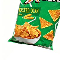 Sachet gonflable haute clarté MOPP VMPET CPP à scellage arrière pour chips triangulaires croustillantes, résistant à la graisse et avec impression de logo personnalisée