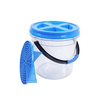 ShineOpen seau transparent personnalisé seau de lavage de voiture avec couvercle Gama