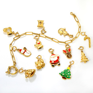 คริสต์มาสการ์ตูนชาร์มส์สร้อยคอจี้สแตนเลสเครื่องประดับของขวัญสำหรับทุกเพศ - Product Image 2