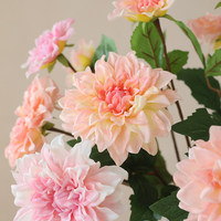 Arrangement de fleurs artificielles Dahlia en gros – Bouquet décoratif pour mariage et décoration murale