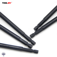 Tournevis à douilles extra long de 150 mm non magnétique, adaptateur de douille à chocs hexagonal de 6 pouces en phosphate noir pour les zones difficiles d'accès en bricolage