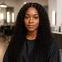 Gran oferta de cabello humano transparente HD Peluca de encaje completo con cabello de bebé Afro rizado virgen 22-30 pulgadas pelucas para mujeres negras