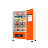 Distributeur automatique intelligent grande capacité 96 compartiments, service libre 24h/24 par code QR, ventes sans personnel pour boissons et en-cas, approvisionnement direct usine