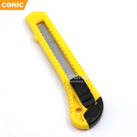 Couteau utilitaire rétractable ABS de 18mm de largeur pour la découpe et le déballage du papier Express