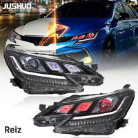 Conjunto de Faros LED JUSHUN para Toyota Reiz Mark X 2013-2017, Luces de Circulación Diurna, Faros Adaptativos, Conexión Plug and Play
