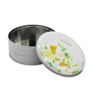 Food Grade Material Elegant Floral Round Tea <strong>Tin</strong> Can <strong>Biscuit</strong> <strong>Tin</strong> <strong>Gift</strong> &amp; Storage Dual Use Chocolate Candy Custom Metal <strong>Tin</strong> - Product Image 2