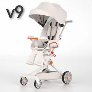 Fabricant automatique pliant haute poussette de bébé de paysage, nouveau modèle de poussette de transport amovible - Product Image 1
