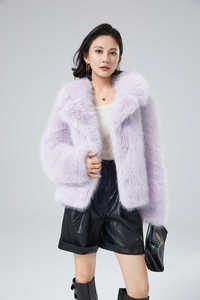 Oem Chất lượng cao Faux Fur Áo khoác tất cả các kích cỡ màu sắc dài Chiều dài bông điền dễ dàng mặc cao cấp cái nhìn thấp moq Giá cả hợp lý - Product Image 2