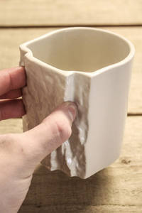 FIB Tasse de pincement en céramique personnalisée tasse de pincement de grimpeur couleur blanche renforcer vos doigts - Product Image 2