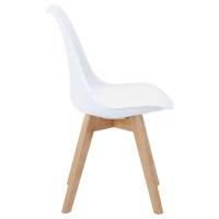 Chaises de salle à manger tulipe en plastique blanc moderne tournant design victorien pour café restaurant appartement parc-vente en gros