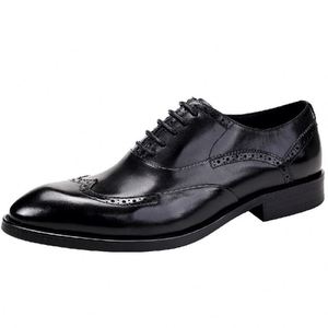 Zapatos de Cuero para Hombre, Estilo Británico, con Grabados, de Lujo, Personalizables, para Comercio Exterior, 2026 - Product Image 3