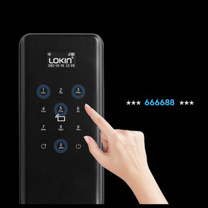 Aluminum Security Combination <strong>Portable</strong> Intelligent Safety Electronic Card Digital Biometric Fingerprint Tuya Smart Door <strong>Locks</strong> - Product Image 4