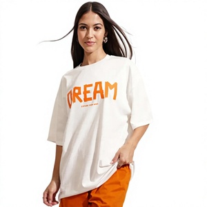 Camiseta Gráfica Premium para Mujer, Ligera, de Algodón Jersey, Estampada, Moda Casual, Diseño Personalizado, Fabricante OEM ODM - Product Image 2