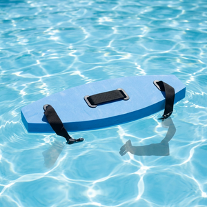 Cinturón de Flotación de Espuma EVA, Duradero y Portátil, Color Azul con Correas Negras, para Piscina y Ejercicios Acuáticos, Uso en Verano - Product Image 1